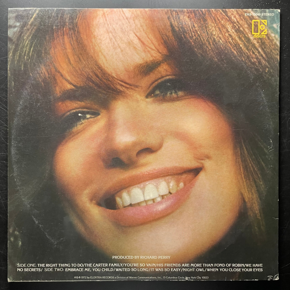 Carly Simon ‎– No Secrets (США 1972г.)