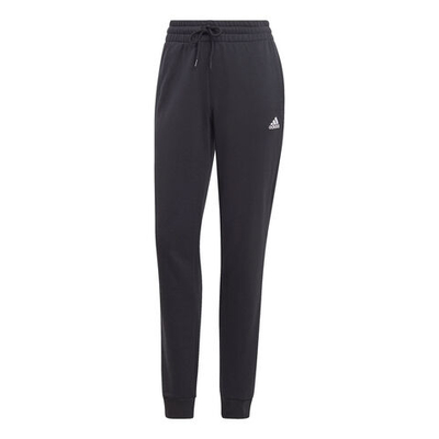 Женские теннисные брюки adidas Essentials Linear French Terry Cuffed Training Pants Women - Black, White