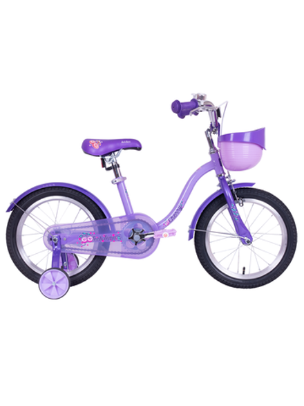 Велосипед TechTeam Cherry 18" фиолетовый (сталь) корзина фиолетовая 2025