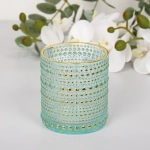 Подсвечник «Хрустальный блеск» 7*7,8 см, Голубой