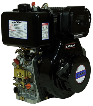 Двигатель дизельный "LIFAN" C192FD (12,5 л.с., эл стартер, катушка 6 А, конус)