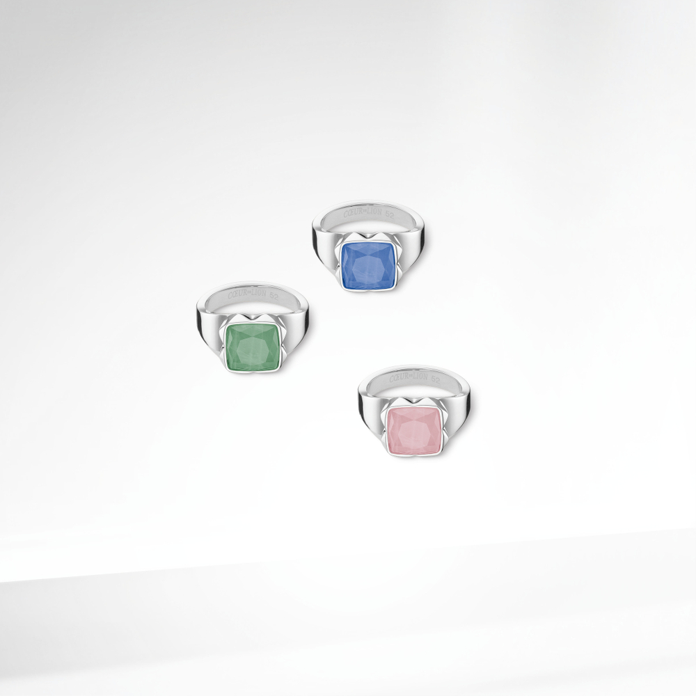 Кольцо Coeur de Lion Green-Silver 1200/40-0517 60