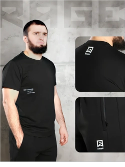 Эластичная футболка прямого кроя