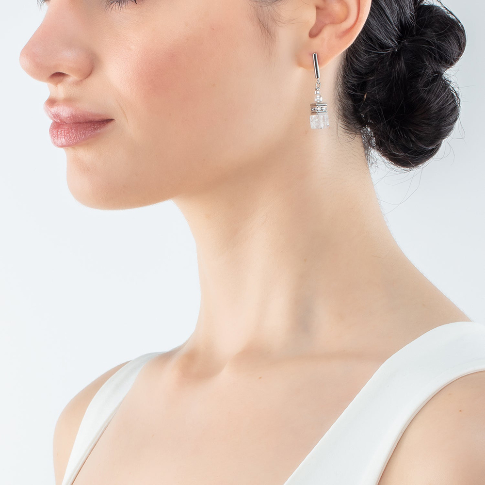 Серьги Coeur de Lion White 5086/21-1400