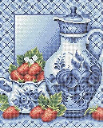 Г-5027 Гжель и клубника