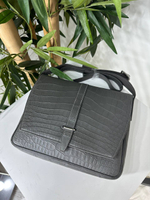 Сумка-мессенджер Hermes кожа крокодила