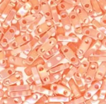 Miyuki Quarter Tila Beads Opaque Salmon Luster QTL0596