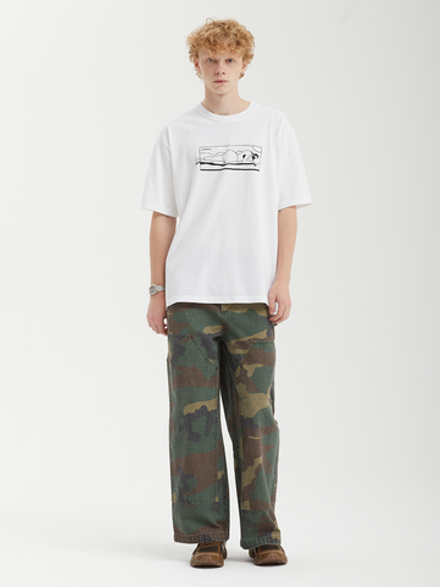 Мужские Брюки Claws Camo Wide Fit Carpenter