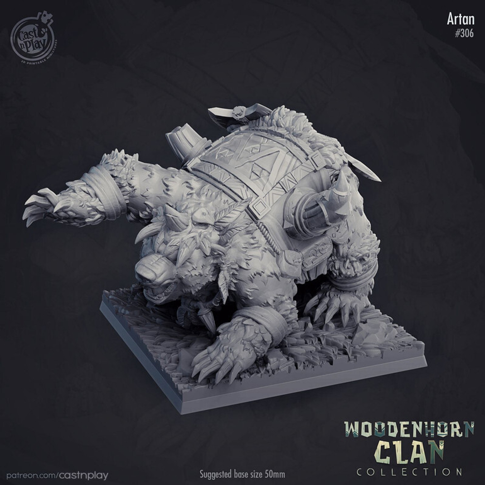 Медведь монстр миниатюра для dnd, днд, pathfinder, фентези, Настольная игра, НРИ, Варгейм, РПГ