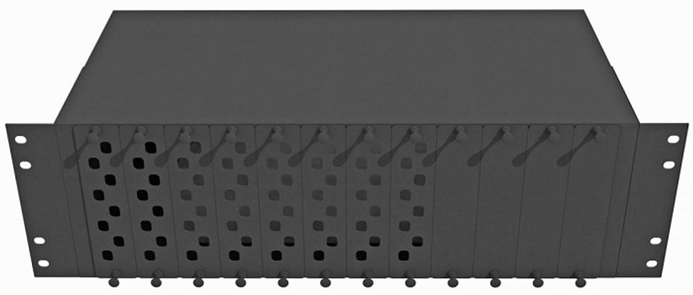 Кросс оптический стоечный  TopLAN КРС-Top-3U-64FC/ST-BK