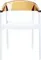 Стул Carmen белый/янтарный