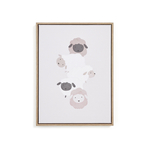 Картина Milu с бежево-белыми овцами, 40 х 30 см