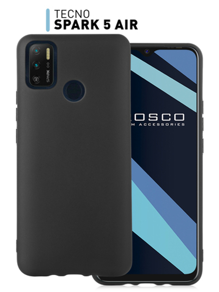 Чехол ROSCO для Tecno Spark 5 Air оптом (арт. TCN-S5AIR-COLOURFUL-BLACK)