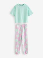 Пижама для девочки Next Q96-896, 2 шт., Салатовый, Розовый