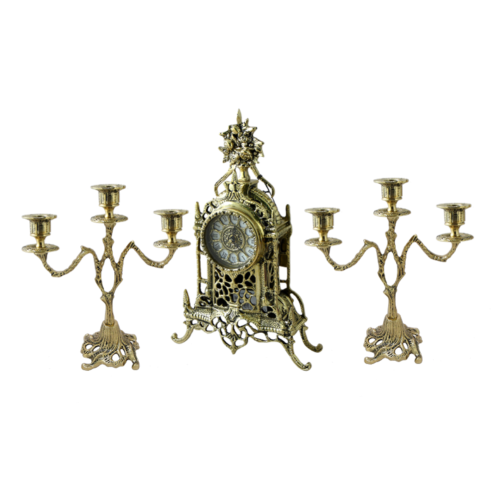 Bello De Bronze Канделябр на 3 свечи из бронзы Асти