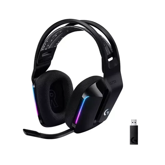 Беспроводная компьютерная гарнитура Logitech G733 RGB Headset Wireless Black