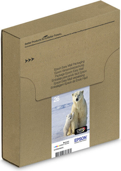 Катридж струйный Подлинный Черный Голубой Пурпурный Желтый Epson Polar bear C13T26164511 1 шт