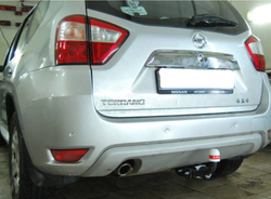 Фаркоп Renault Duster 2015-2021, 2021-2022, Nissan Terrano 2014-2022, условно-съемный,(без электрики) Трейлер.9041