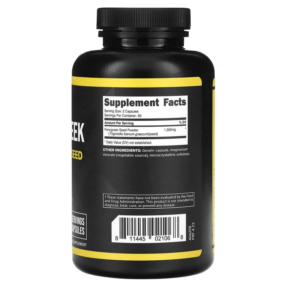 Primaforce, Пажитник, 180 капсул (675 мг в каждой капсуле)