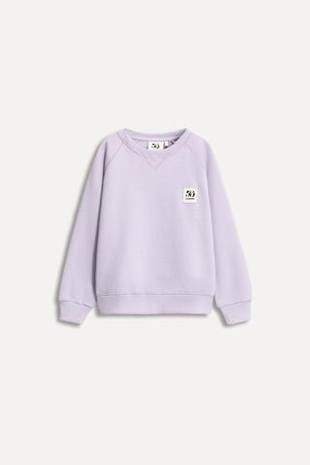 ZARA ТОЛСТОВКА С КАРМАНОМ И НАШИВКОЙ 50TH ANNIVERSARY, СИРЕНЕВЫЙ
