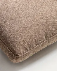 Подушка Blok из синели коричневого цвета, 50 x 60 см