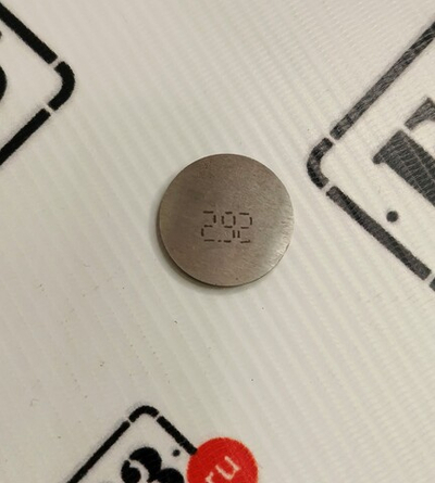 Шайба регулировки клапанов 2.92