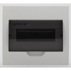 Корпус пластиковый встраиваемый ЭРА SIMPLE ЩРВ-П-10 IP41 прозрачная крышка белый | Корпуса пластиковые