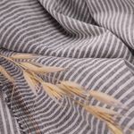 Варёный хлопок "Серая полоска", 2мм
