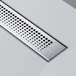 Душевой лоток AM.PM PrimeFlow 50 W02SC-P11-050-01SB с решеткой Хром матовый Cut Gradient