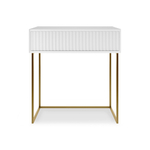 Туалетный столик консоль Royal 5015 эко (Белый-Золото)