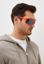 Спортивные очки HILX Big Head / Shiny Orange Purple / Silver Lens