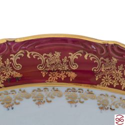 Блюдо овальное Repast Охота красная Мария-тереза 28 см