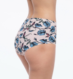 Высокие трусики Bluebell с принтом в виде колокольчиков (Размер: S) (Цвет: телесный)