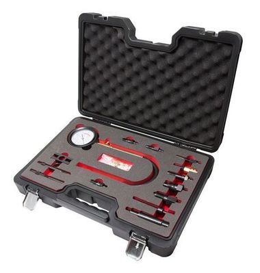 Тестер компрессии дизельного двигателя (0-70 bar) 15пр., в кейсе Premium Forsage F-913G1HD