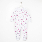 Комбинезон детский, цвет белый/кошки, рост 74 см (Детская линия)