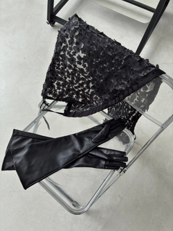 Баска-болеро "FLOWERS" (черный)