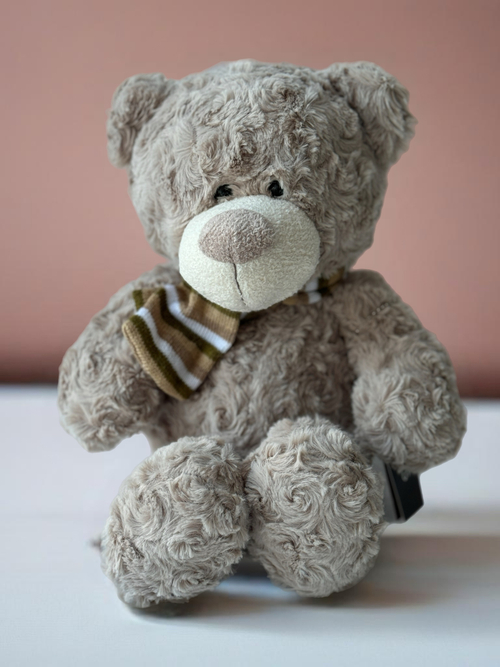 Мягкая игрушка "Мишка с шарфом", 27 см