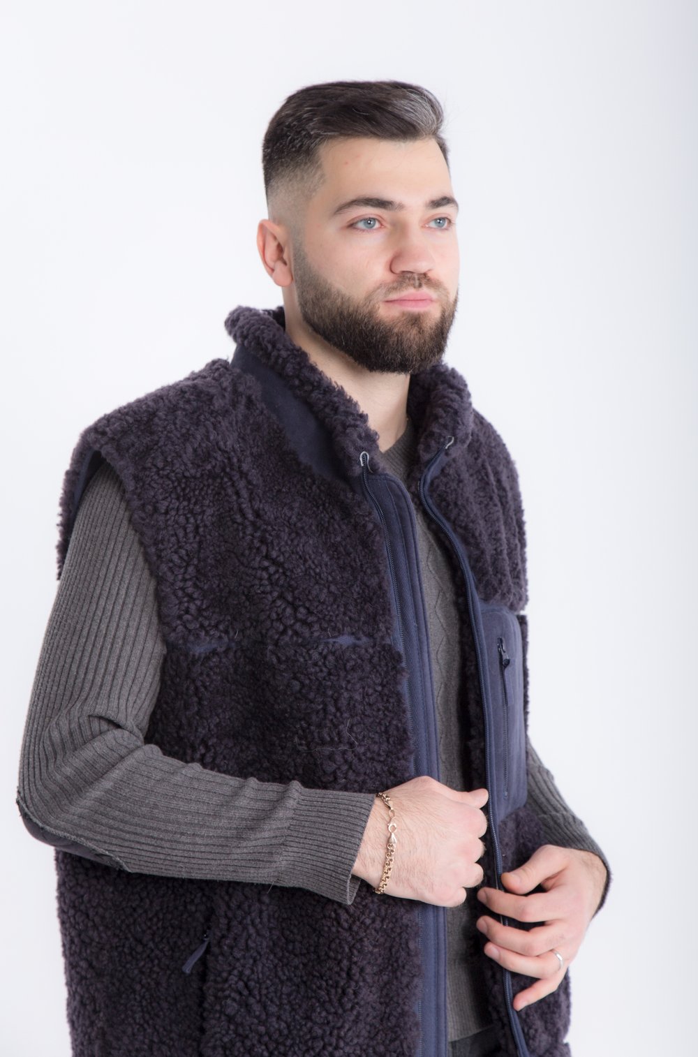 Жилет из овчины