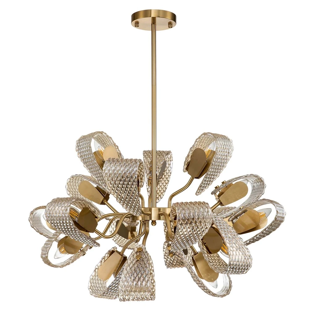 Люстра на штанге Indigo FLESS 11033/18R Amber V000345