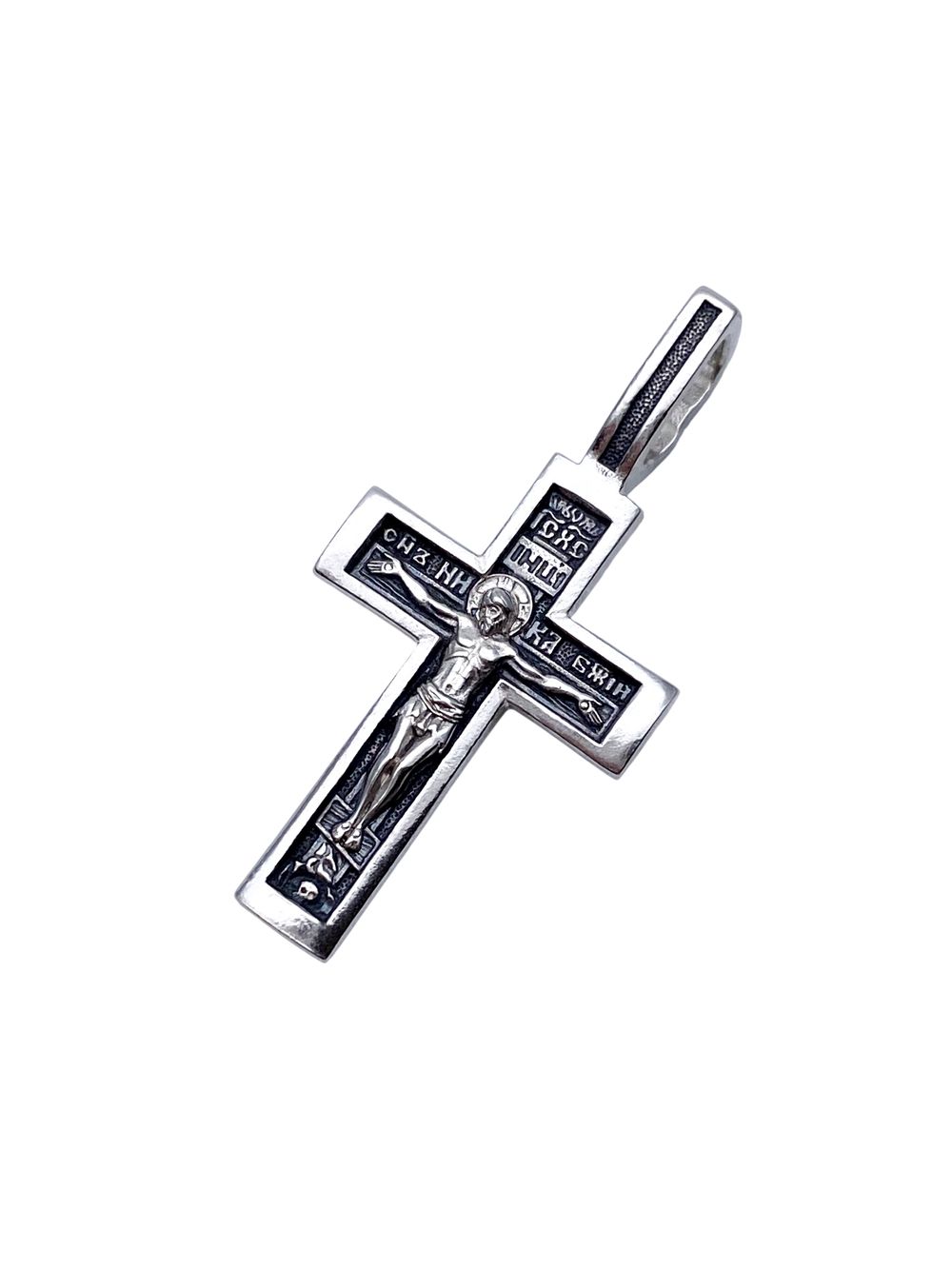 Крест из серебра/Чернение
