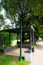 Беседка с вазонами SK00232