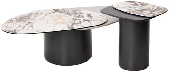 Столик кофейный Nikolas, керамика с прожилками