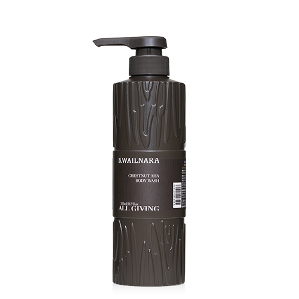 Welcos Kwailnara All Giving Chestnut AHA Body Wash гель для душа с экстрактом каштана и АНА-кислотами