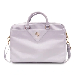 Сумка для ноутбука Guess 15"/16" PU Grained leather Bag 4G metal logo with Zipper, Purple (GUCB15ZPGSTEGU)
