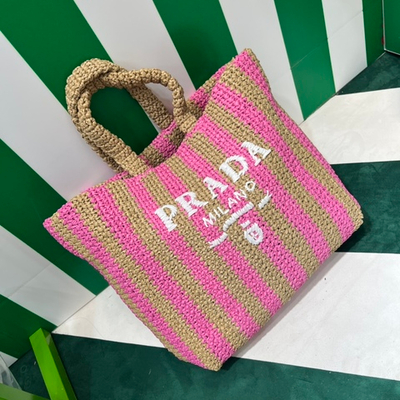 Prada Large Crochet Tote 40 cm