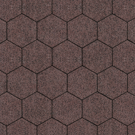 Тротуарная плитка СОТЫ - Гранит+ Красный с черным