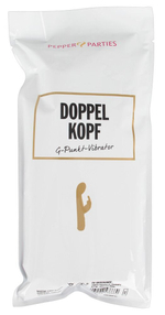 Бирюзовый вибратор-кролик Doppelkopf - 22 см. (Цвет: бирюзовый)