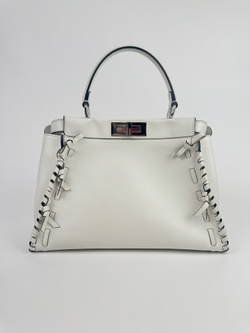 Сумка Fendi Peekaboo Medium Fiocco Bianca