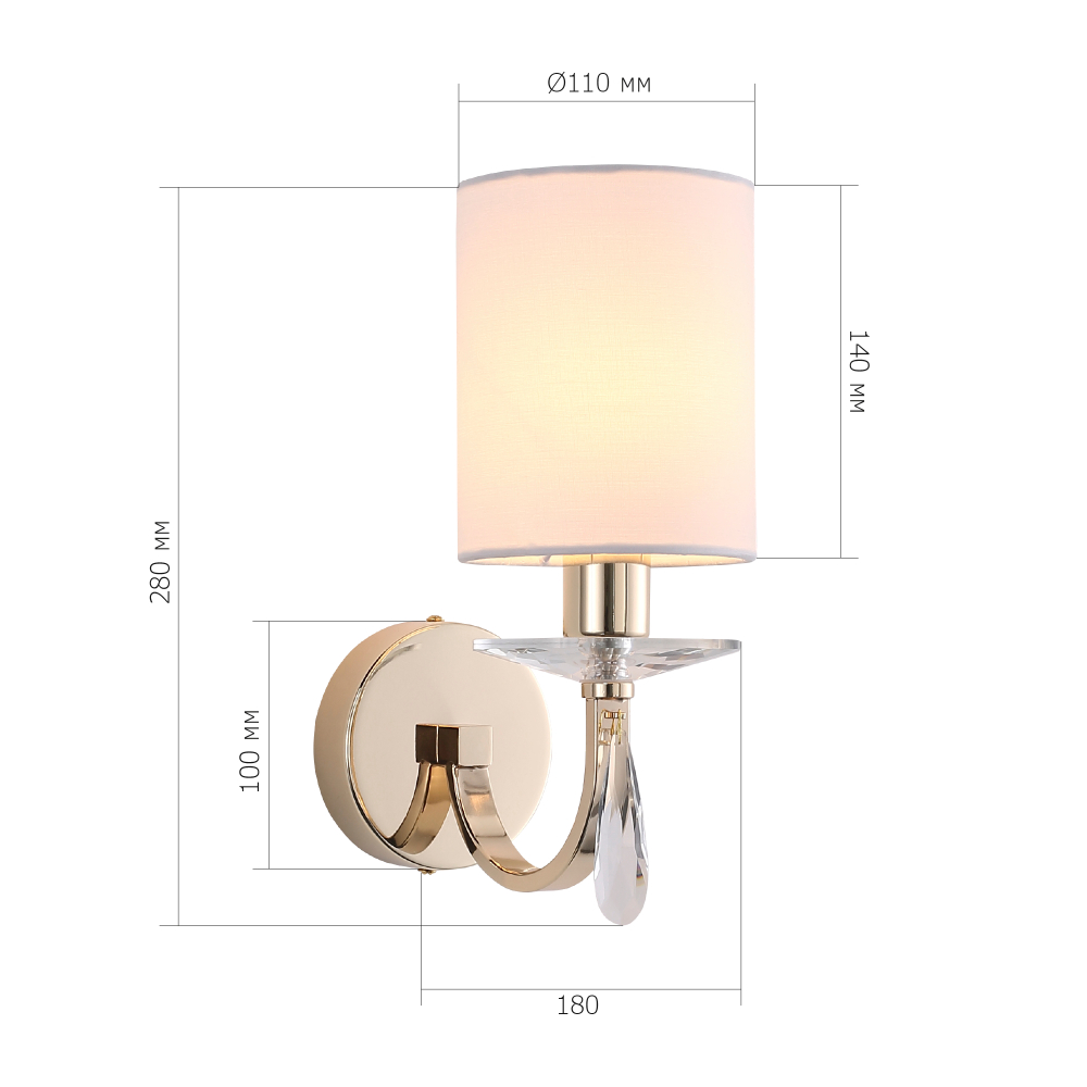 SL1405.221.01 Светильник настенный ELEGANCE E14*1 40W