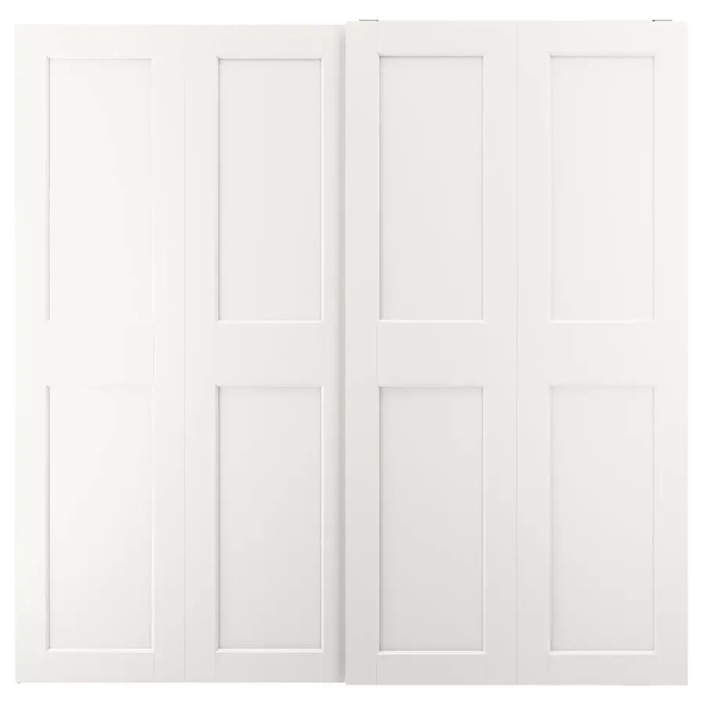Пара раздвижных дверных рам - IKEA GRIMO /ГРИМО ИКЕА, 200х201 см, белый
